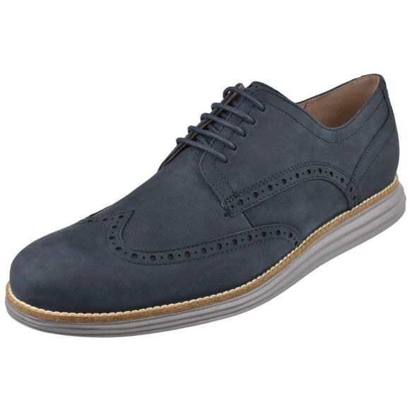 Cole haan Blue Leather Original grand Wings Size 12 A14 - Picture 1 of 10